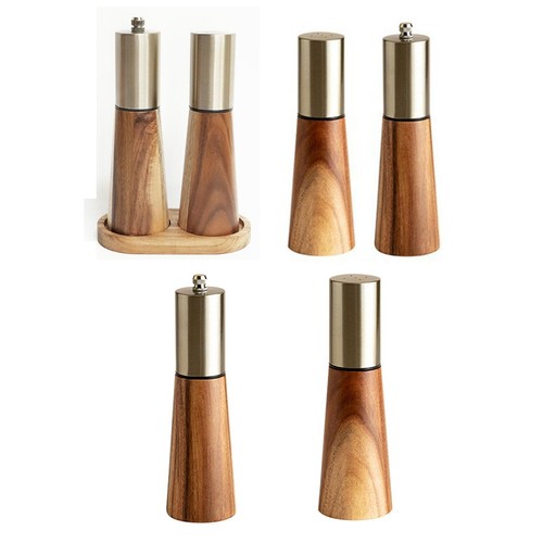 Salt and pepper mill set - and,