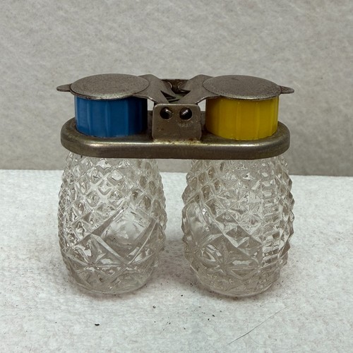 Vintage glass picnic - glass, salt