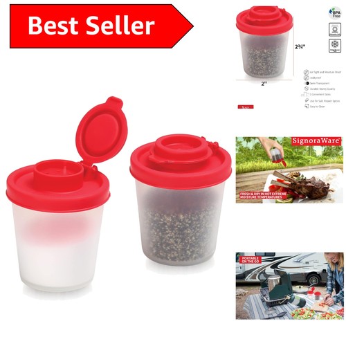 Portable salt and pepper pots - salt,