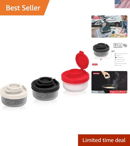 Salt and pepper shakers - and,