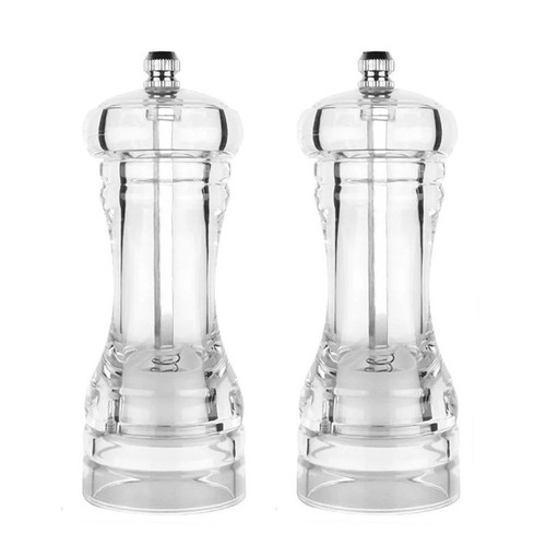 Acrylic pepper mill and - and, salt