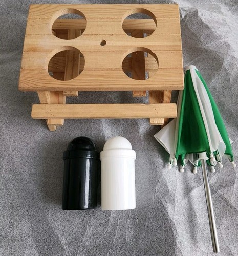 Wooden picnic table condiment - picnic,