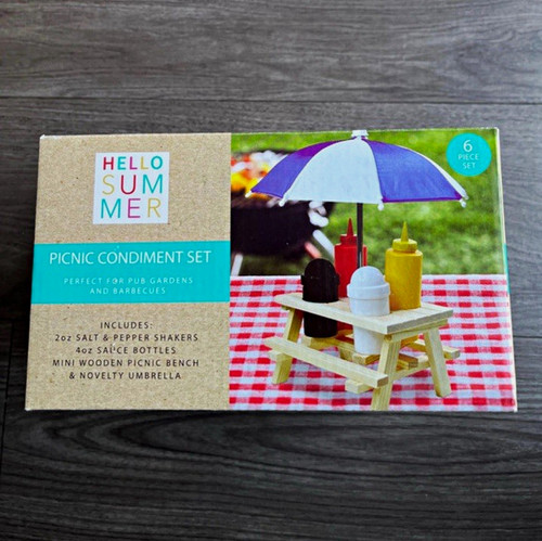 6pc summer picnic condiment - 6pc,